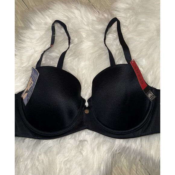 Spanx Bra La Mode 1810 Balconette Underwire Lined Womens 34C Black New Nwt - Picture 3 of 7